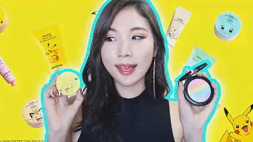 TONY MOLY PIKACHU CUSHION?! RAINBOW HIGHLIGHTER??! | Liah Yoo ❤