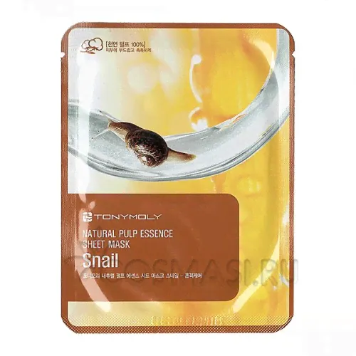 Маска тканевая с улиточным муцином Tony Moly Snail Cure Mask Sheet