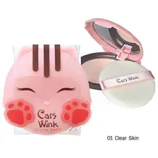 Стойкая компактная пудра Tony Moly Cats Wink Clear Pact