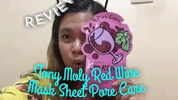 Tony Moly I'm Real Red Wine Mask Sheet Pore Care Review