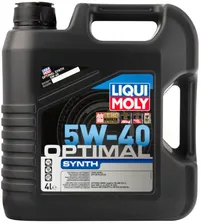 Масло моторное LIQUI MOLY SAE 5W40 Optimal Synth 4 л 3926 синтетическое [3926/2293]