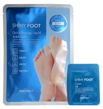 TONY MOLY Носочки для пилинга ног Shiny foot quick peeling liquid 40 мл пакет