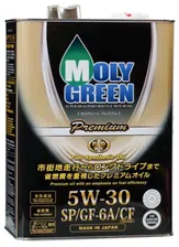MOLY GREEN PREMIUM (PAO) 5W30 SP/GF-6A Масло моторное синтетика 4л