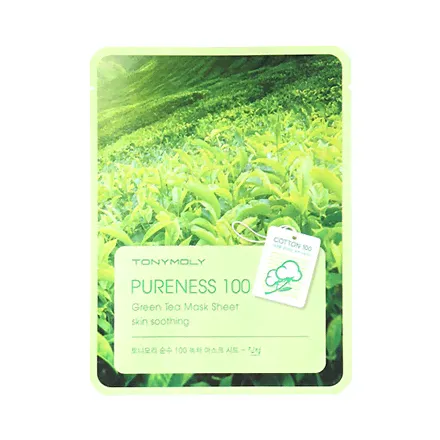 Tony Moly, Маска для лица Pureness 100 Green Tea Mask Sheet-0